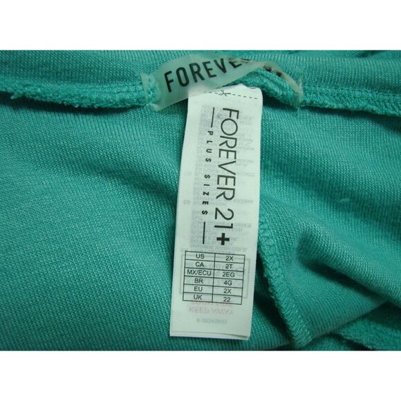 Forever 21 + Hooded V-Neck Romper Shorts Womens 2X Sleeveless Terry Cloth One Pc - Picture 6 of 9